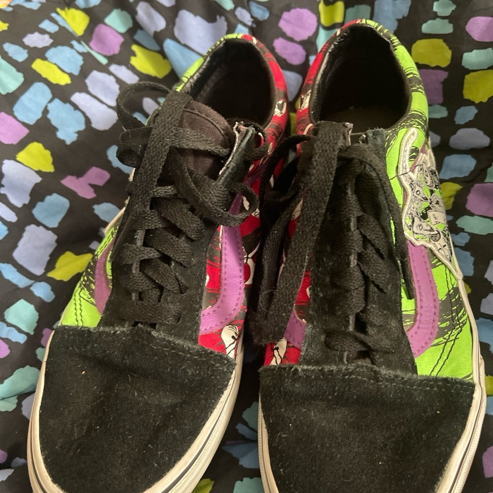 Vans Kids Sneakers Disney Nightmare Before Christmas Men’s 4.5 and Women’s 6 - Picture 2 of 9